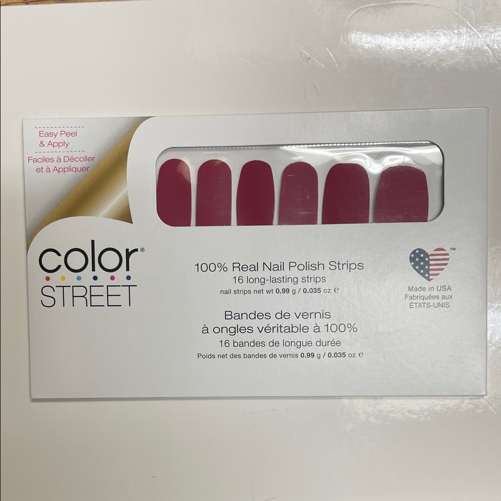 Color Street Deep Red Nail Strips